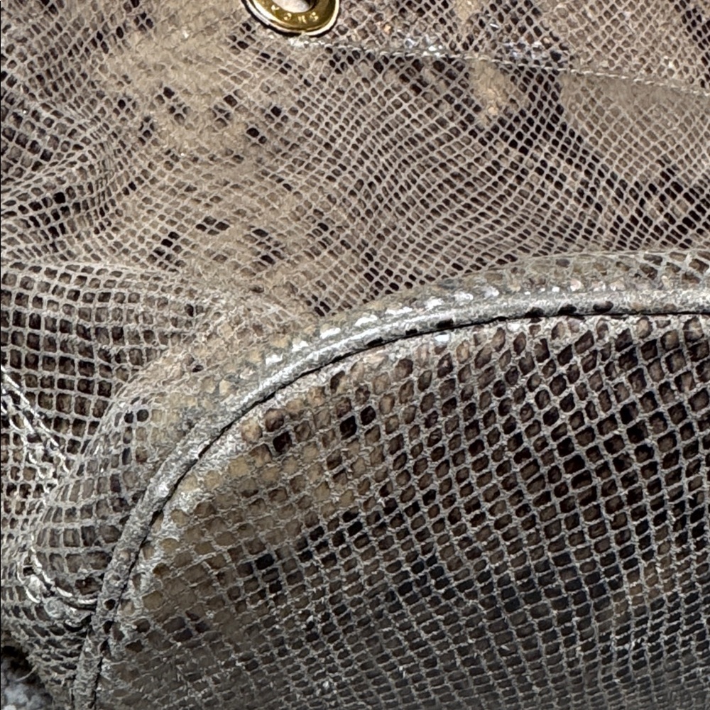 Michael Kors | Jet Set Python Snakeskin Print Lea… - image 14